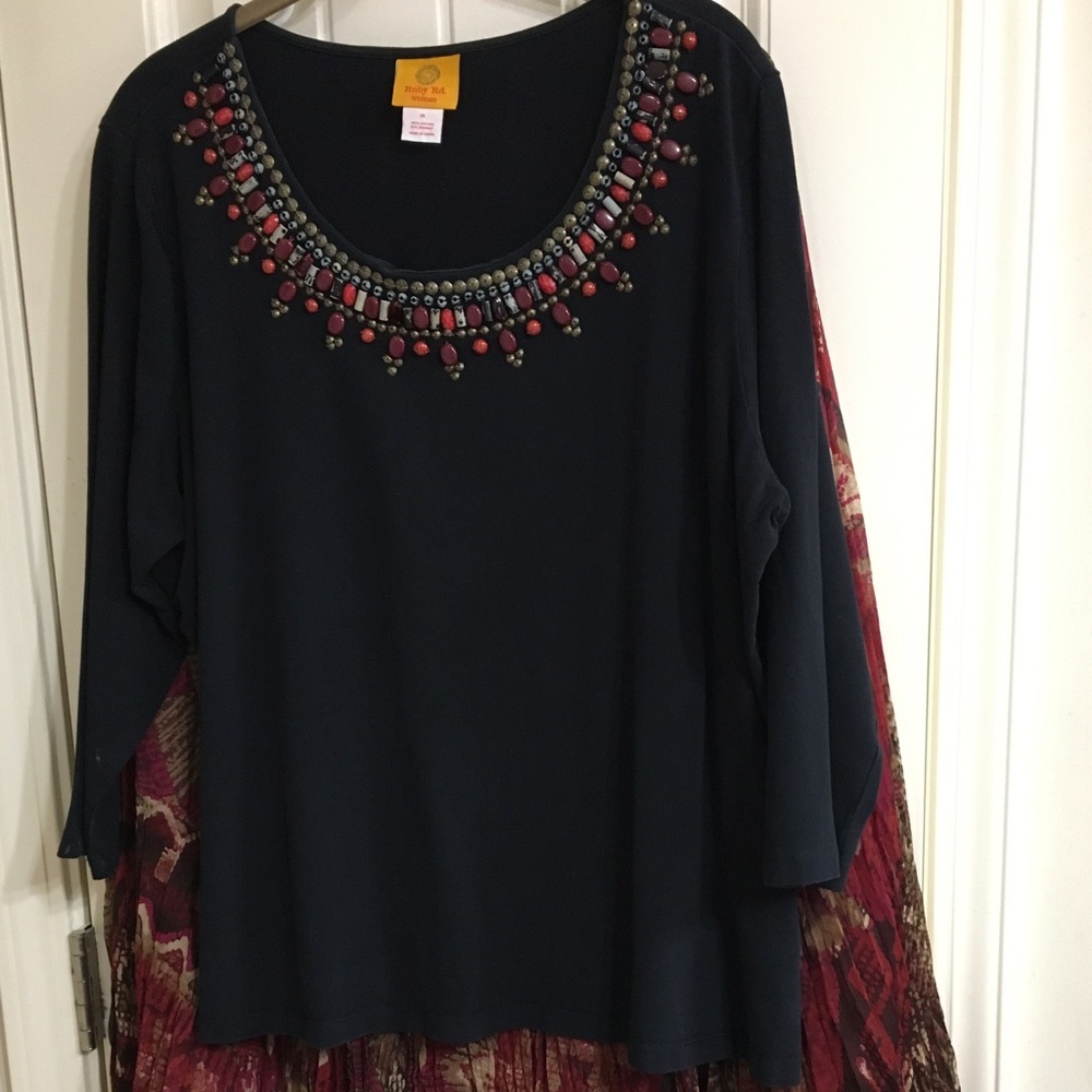 Ruby Red skirt and shirt